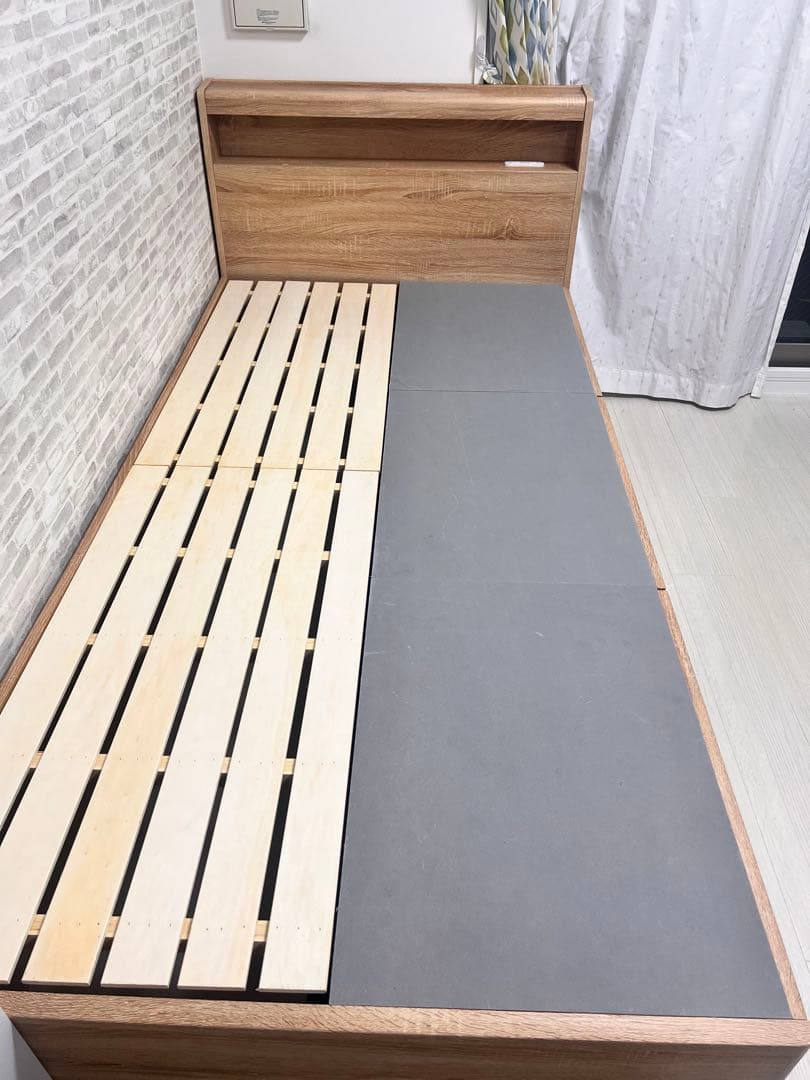 収納付きシングルベッド