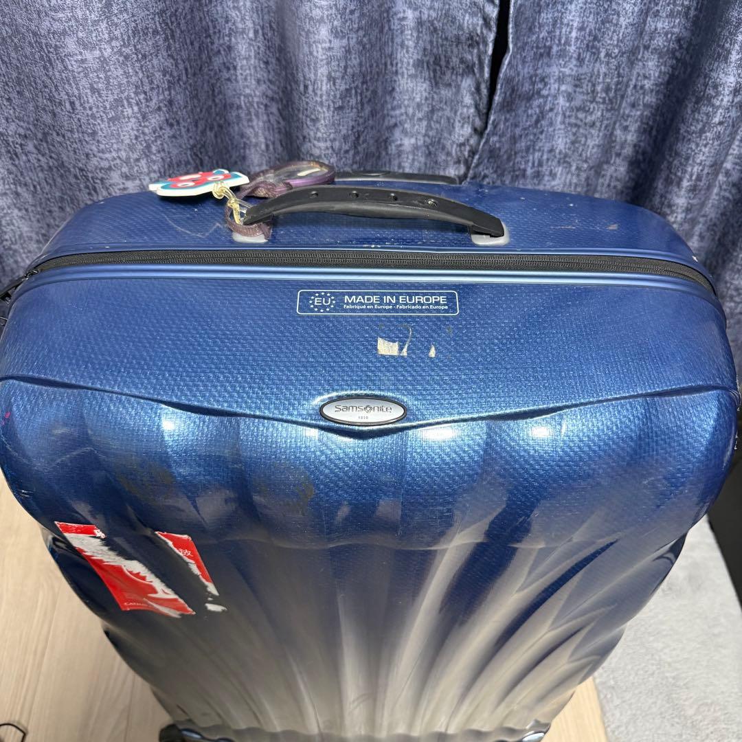 【中古】samsonite サムソナイト 1910 スーツケース 青 ブルー