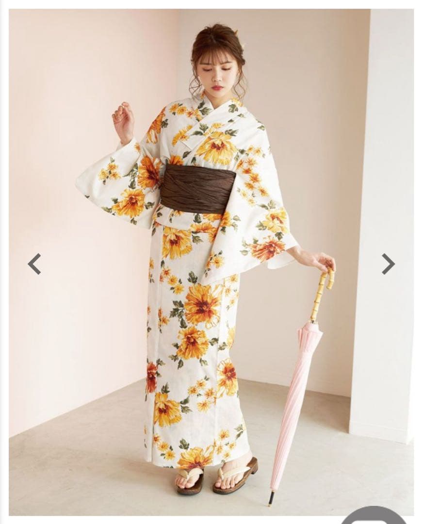 Dita 【夏色の花重ね】浴衣・帯セット