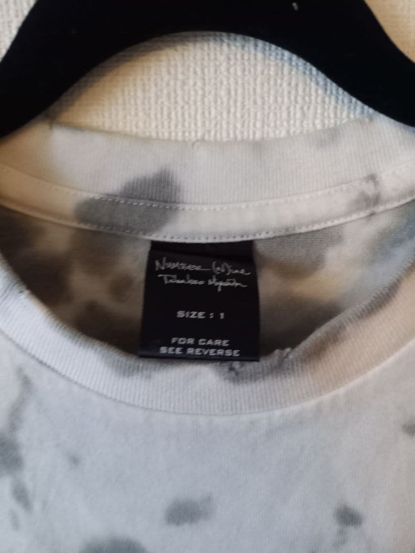 NUMBER (N)INE06SS☆ガンズ期☆タイダイスカル黒☆Tシャツ☆１新同