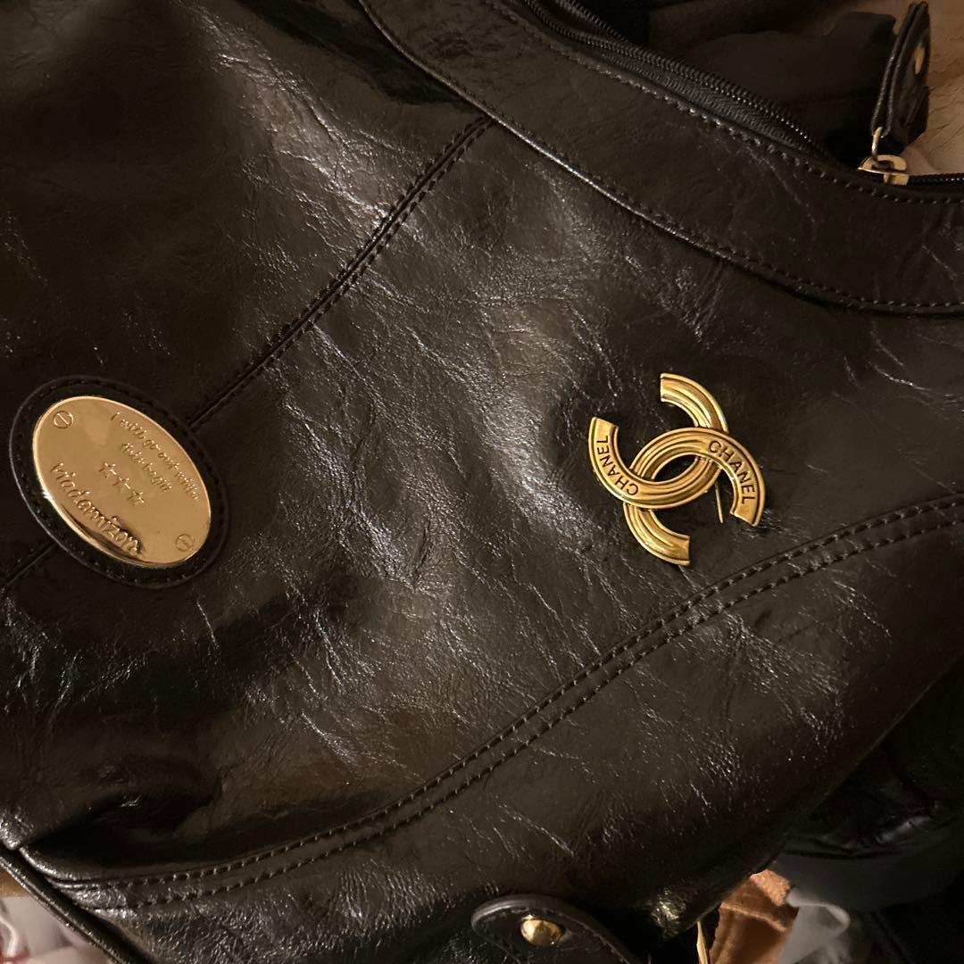 CHANELピンバッチ　ビンテージ　ブローチ　コサージュ