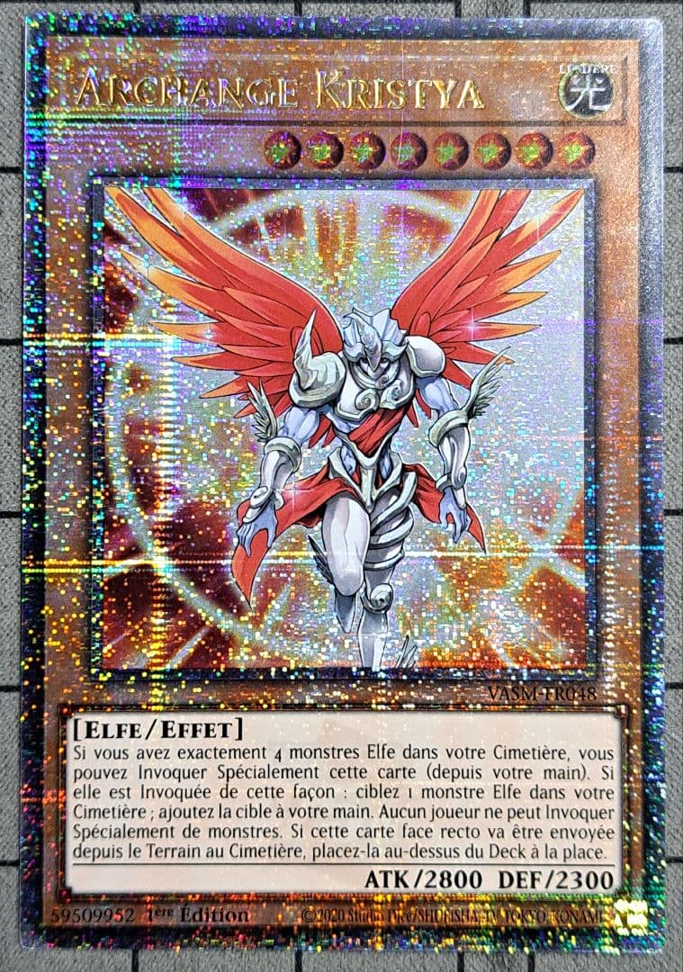 遊戯王　大天使クリスティア　25th　英語版　フランス語版　VASM-FR048