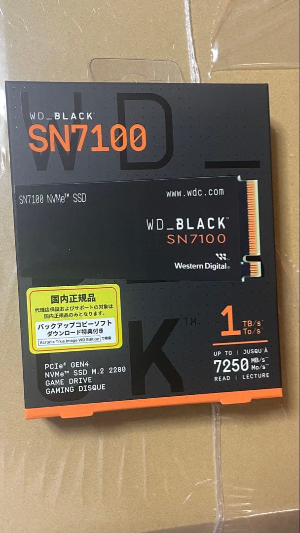 WD Black SN7100 SSD WDS100T4X0E 1TB 新品