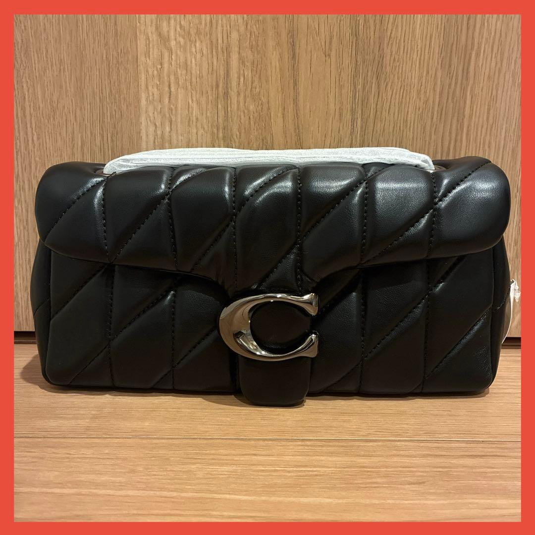 タビー ショルダー バッグ 26・キルティング 5.0 ブラック　CP150