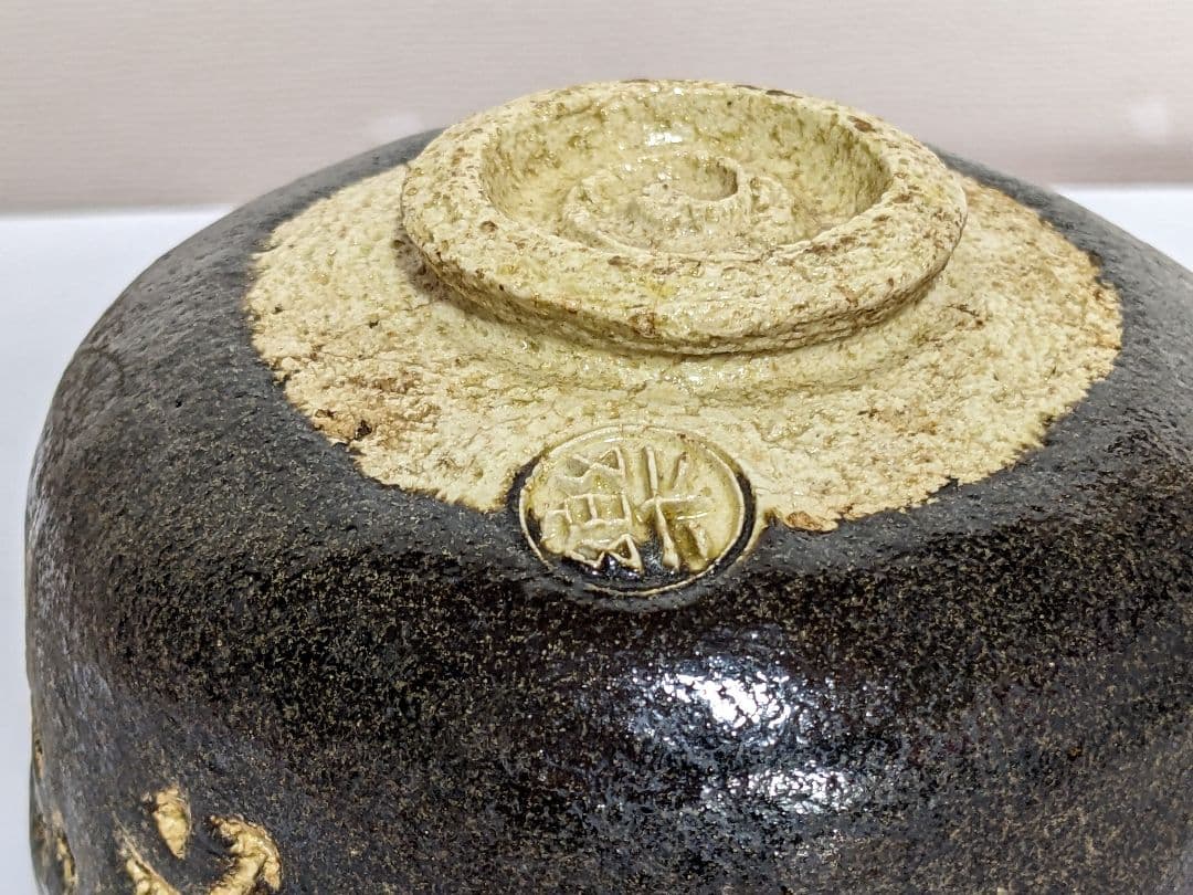 ♦ 茶道具 黒楽抹茶碗 工芸品 美術品 コレクション 骨董品 アンティーク
