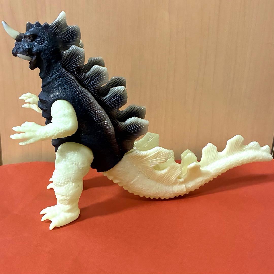 珍■ マルサン マルモン キングゴドラス ソフビ 蓄光