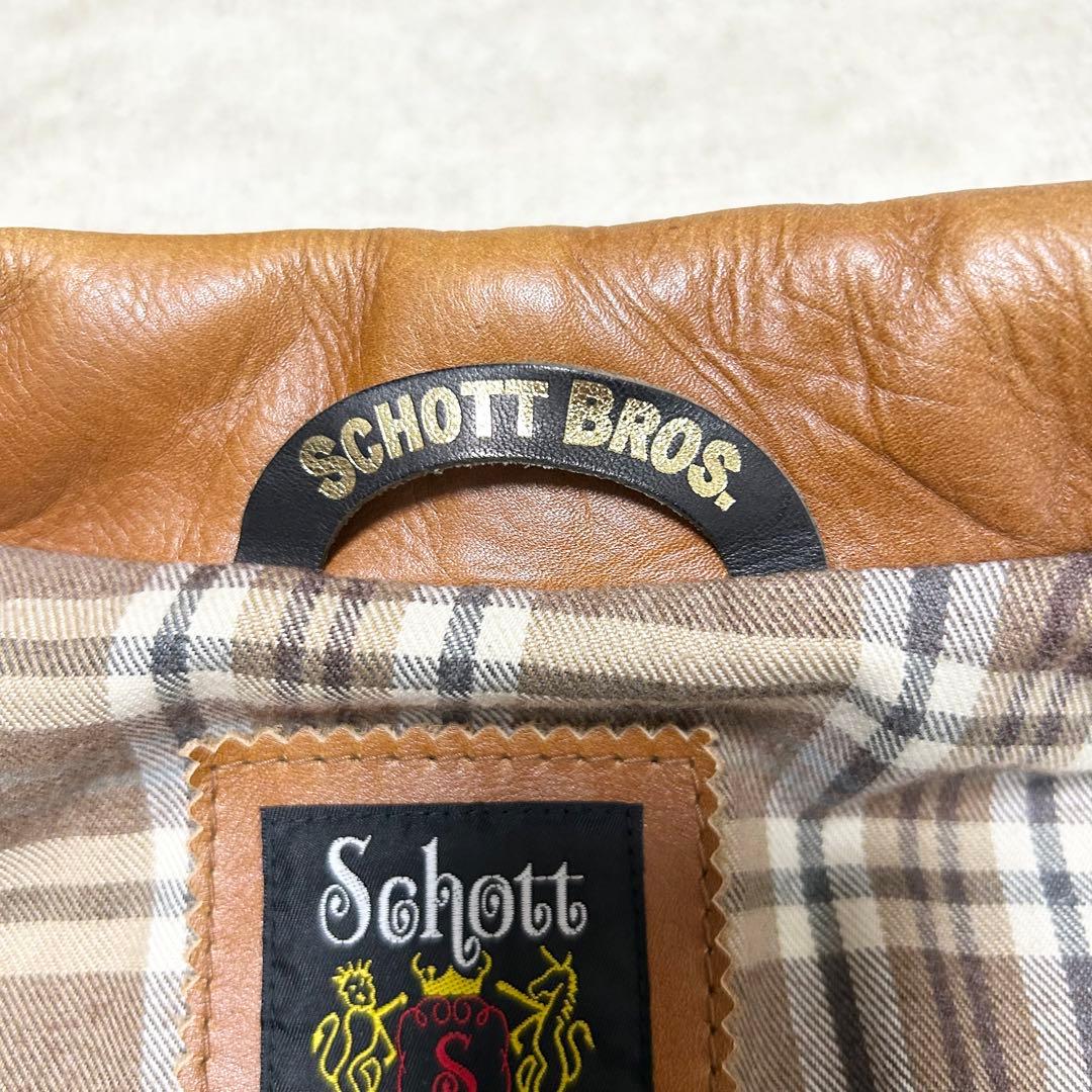 美品　ショット　Schott シングルライダースジャケット　AT101 牛革