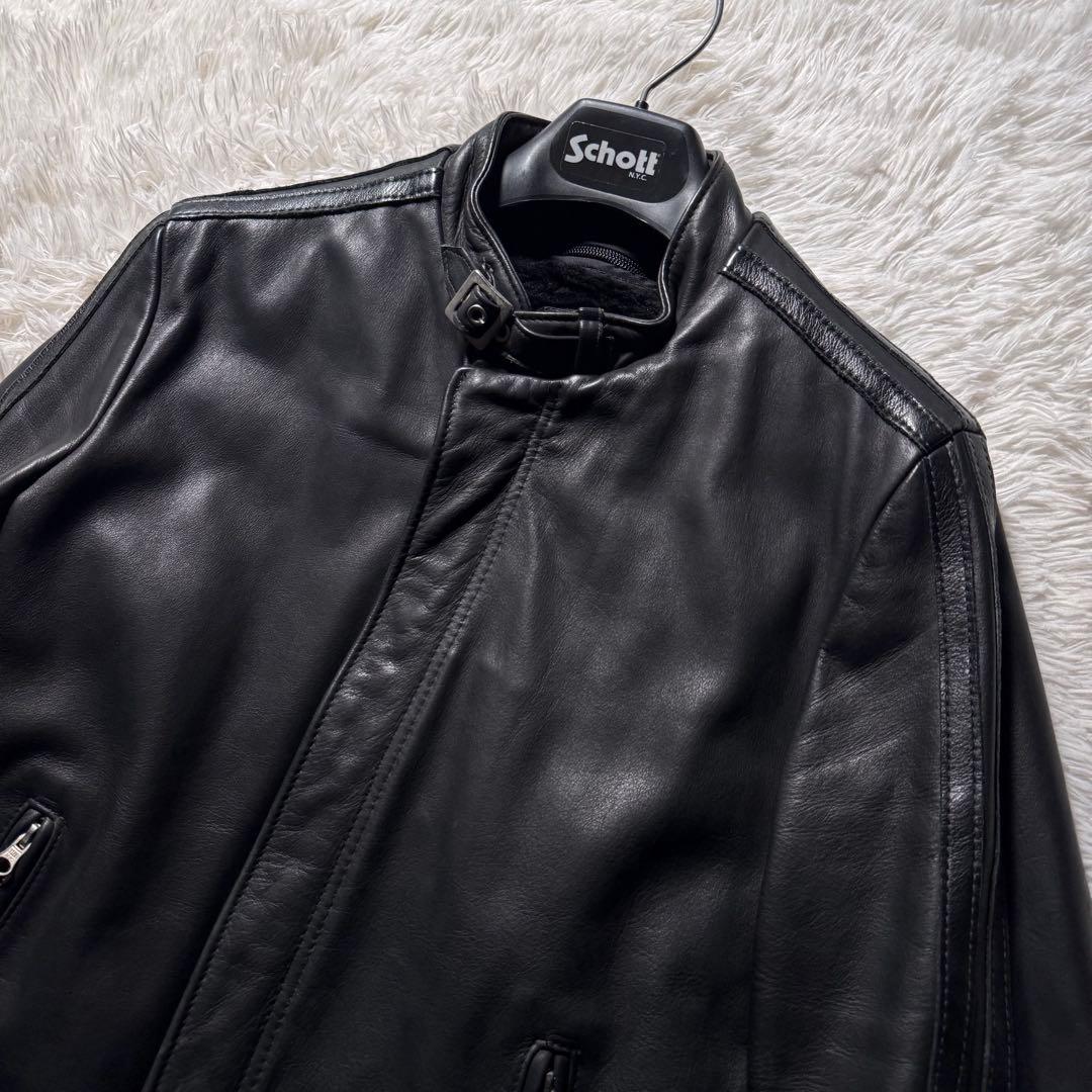 美品/激レア✨schott ライダースジャケット　147 本革　ブラック　38