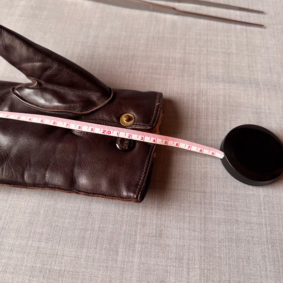 DENTS デンツ 内ファー レザーグローブ ブラウン