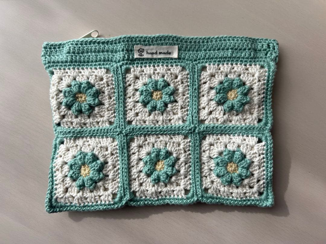 あい お花モチーフ巾着ポーチ・ファスナーポーチ