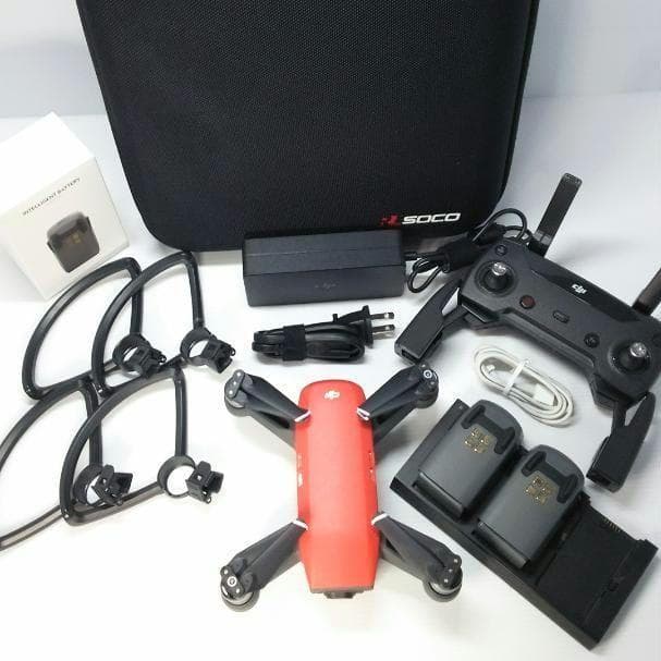 ドローン DJI Spark フルセット（赤）