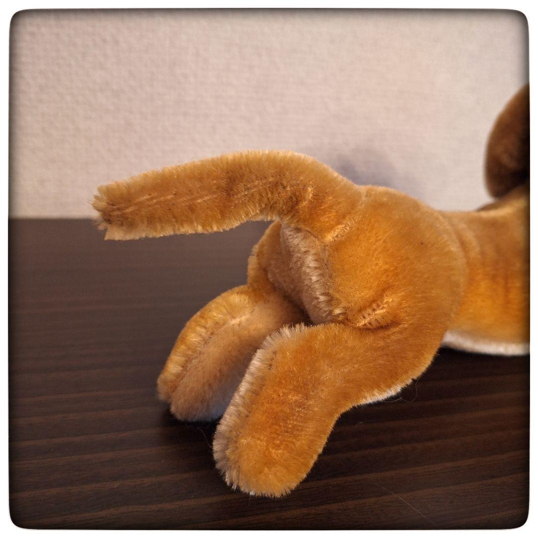 【ポンチ目 犬 ダックスフント】20cm フランス 犬 ヴィンテージ 茶色