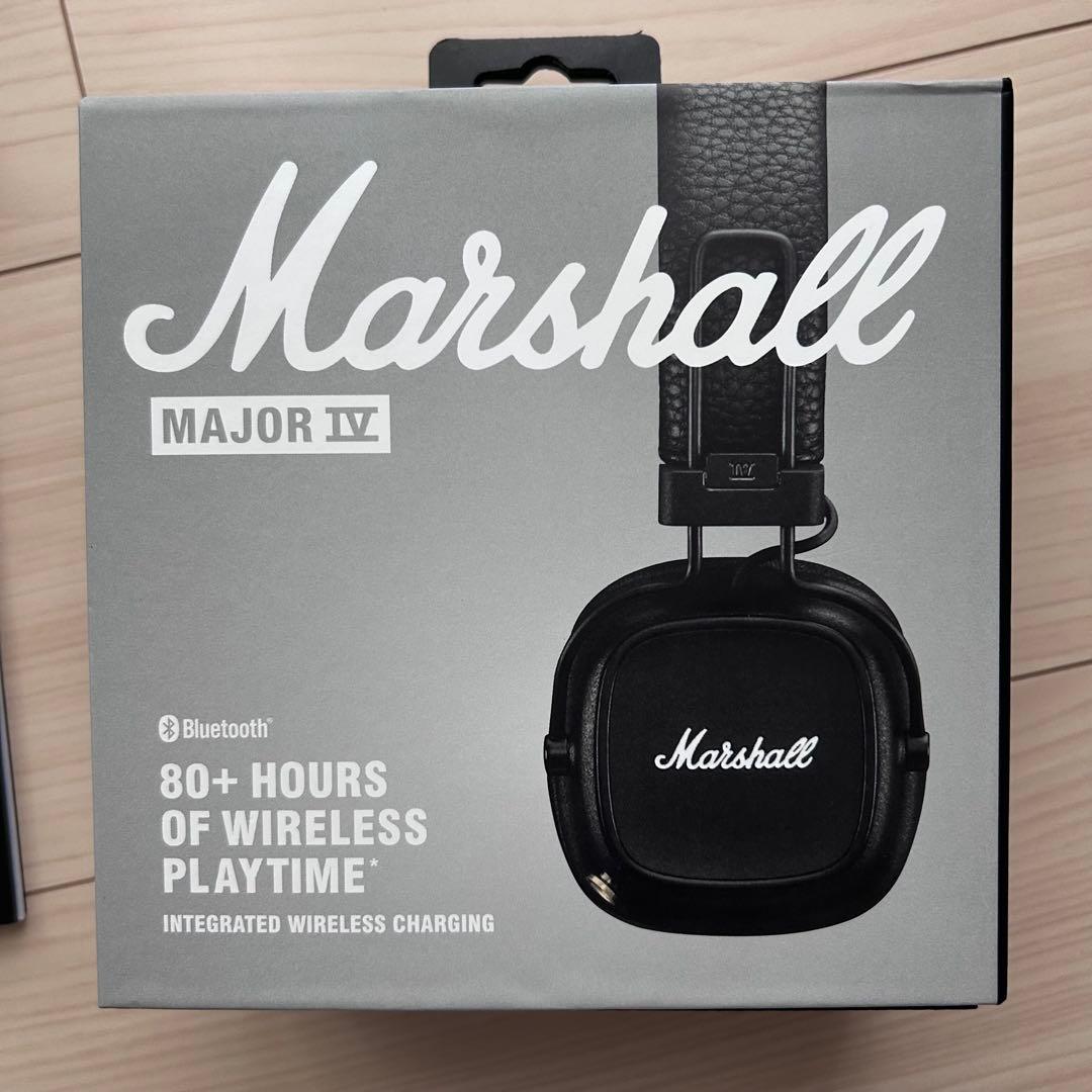 Marshall ワイヤレスオンイヤーヘッドホン Major IV ブラック