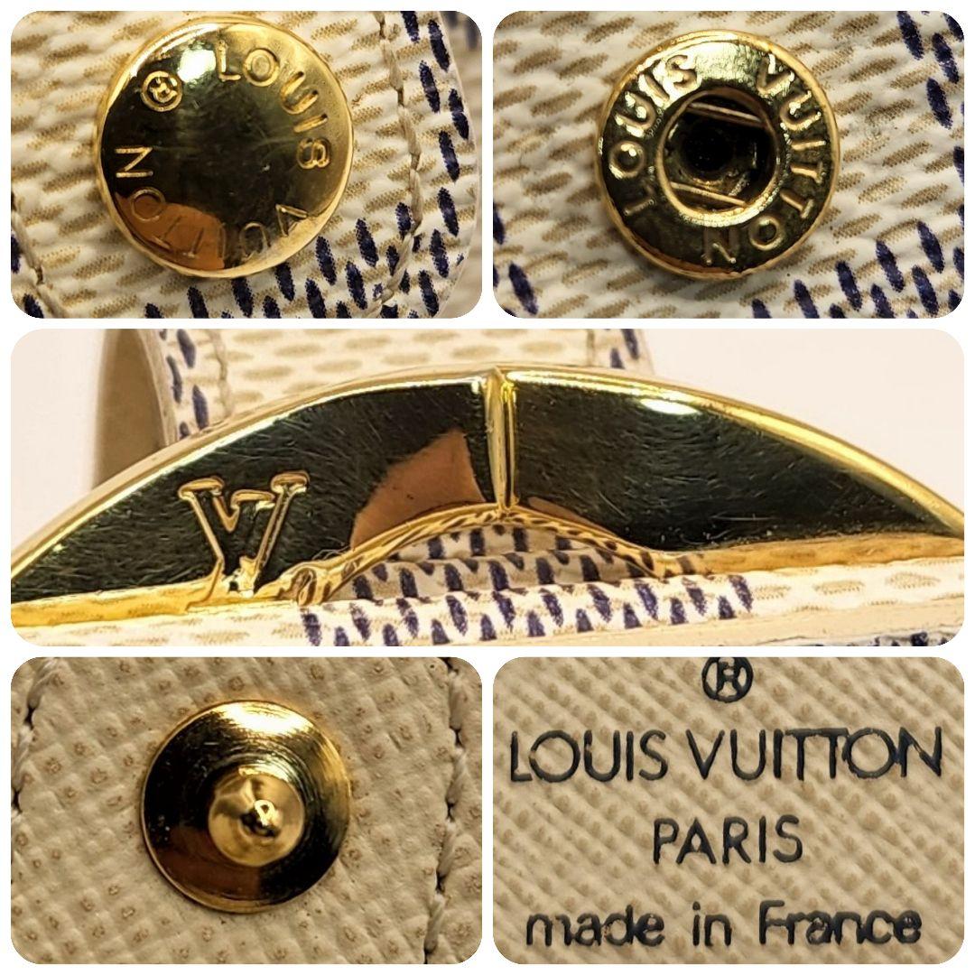 超人気モデル⭐ルイヴィトン ダミエアズール⭐️ヴィエノワ　がま口二つ折り財布