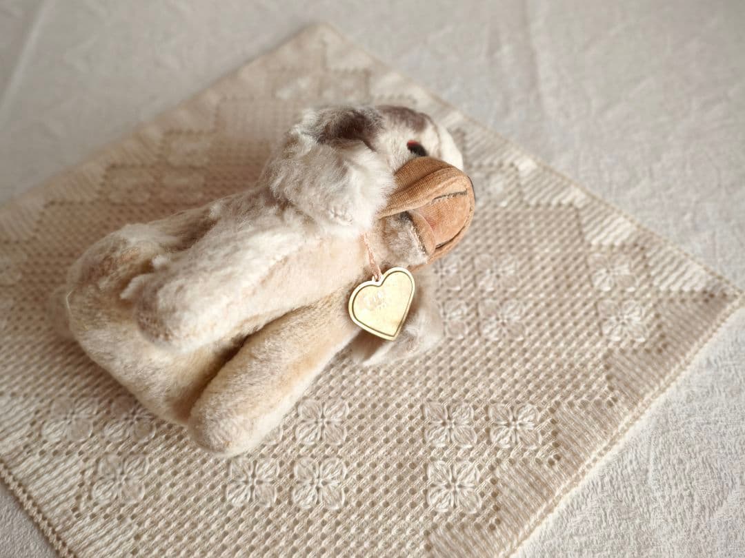 * vintage dog ♡ ハートのワンポイント キュートな ワンちゃん