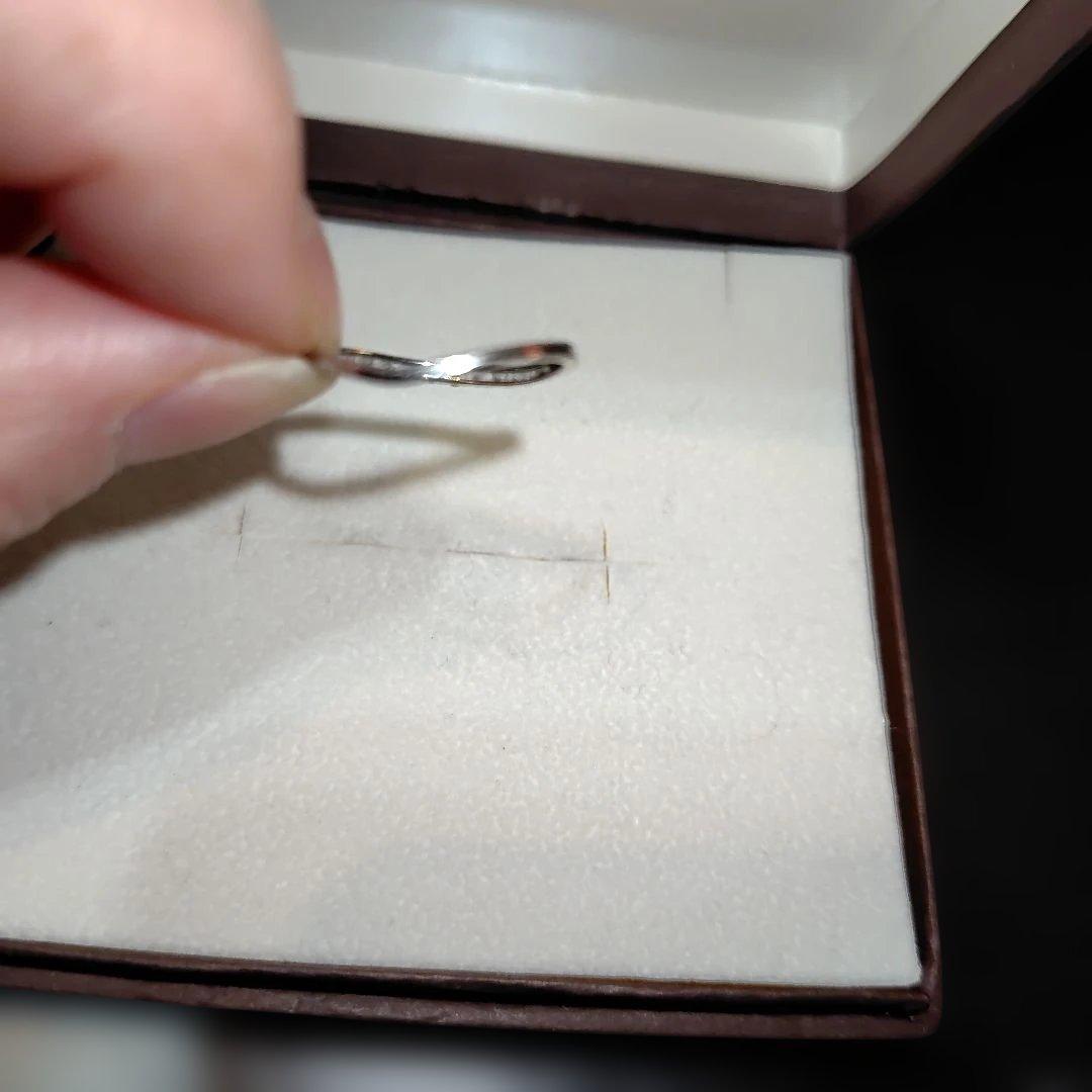 専用pt950 ハーフエタニティリンク　14号