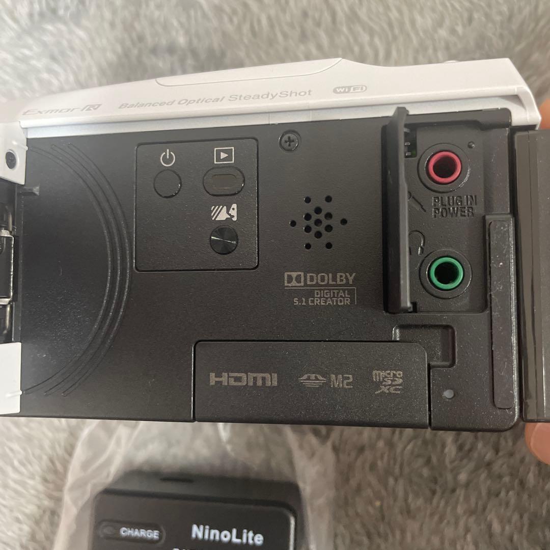 ★美品★ ビデオカメラ Sony ソニー HDR-CX675 ホワイト　白