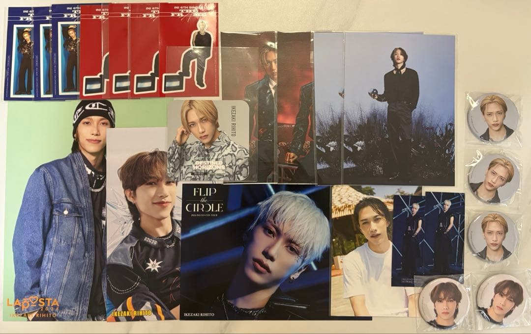 INI 池﨑理人セット　トレカ　缶バ　ポストカード