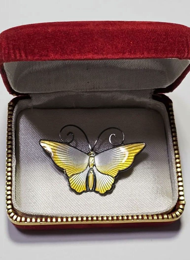 DAVID ANDERSEN ノルウェー 蝶々　北欧　ブローチ　デビッド