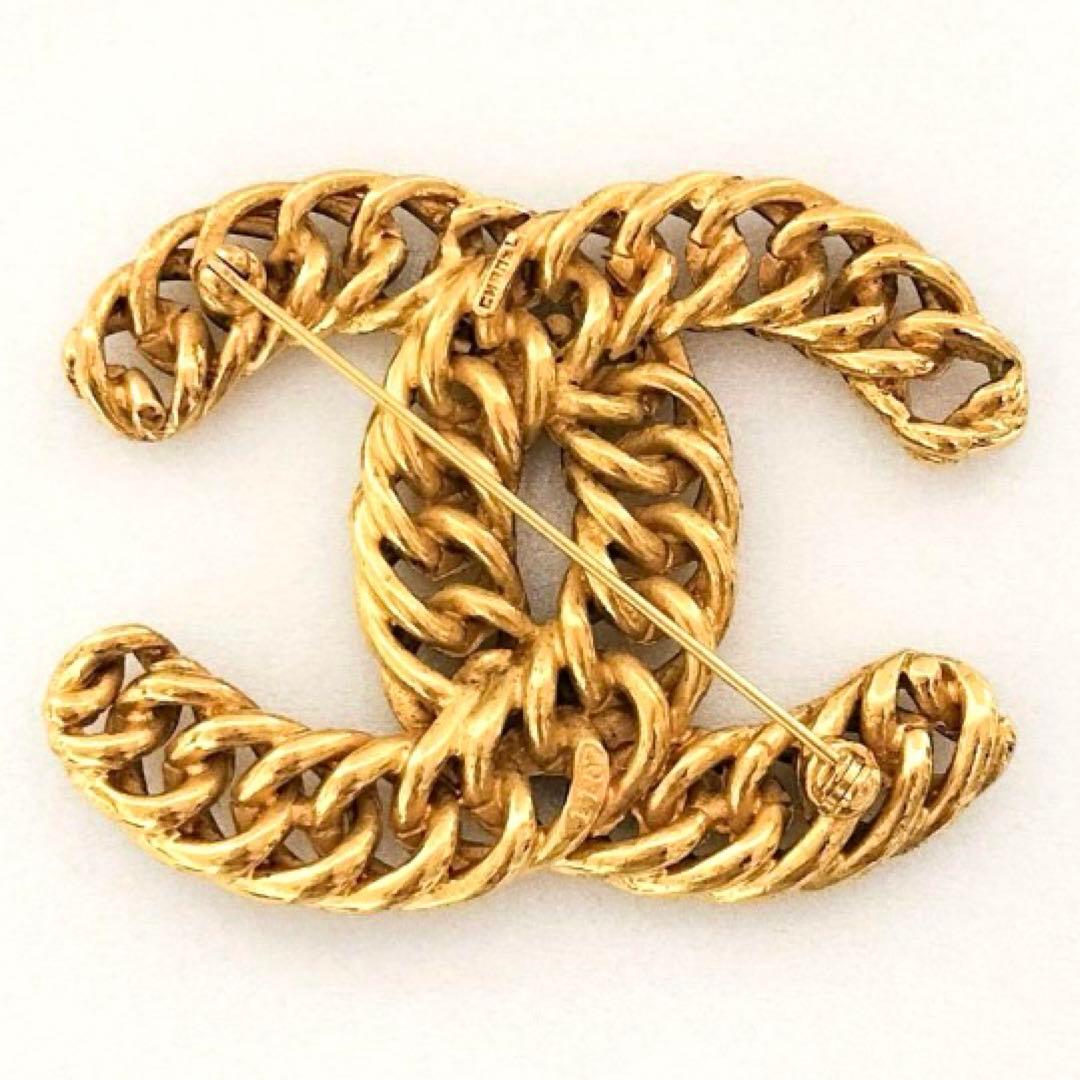 Aya❤️シャネル チェーンブローチ ココマーク 刻印1107