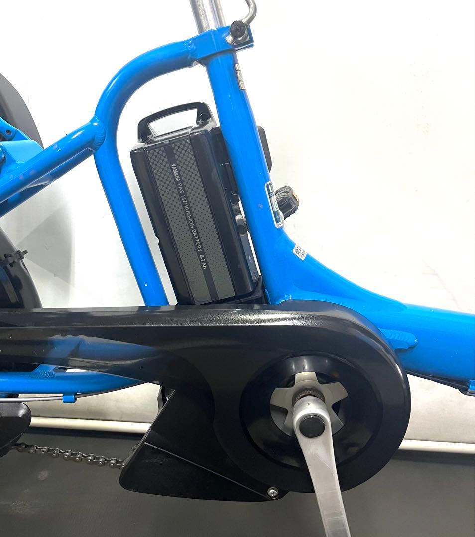 1年保証 送料無料　ヤマハ　パスキッス　20インチ　青色　電動アシスト自転車