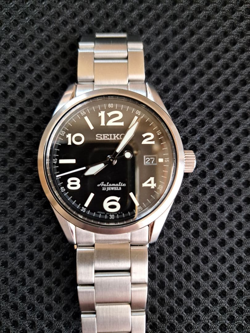 SEIKO 自動巻き　SARG009 ブラックダイヤル　裏スケルトン　メンズ