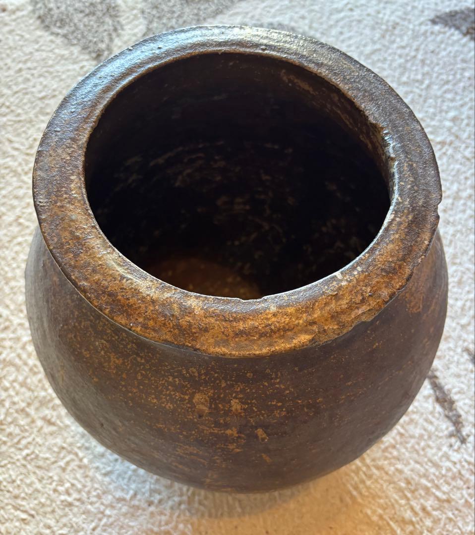 越前壺　甕　古壺甕　骨董品　アンティーク置物