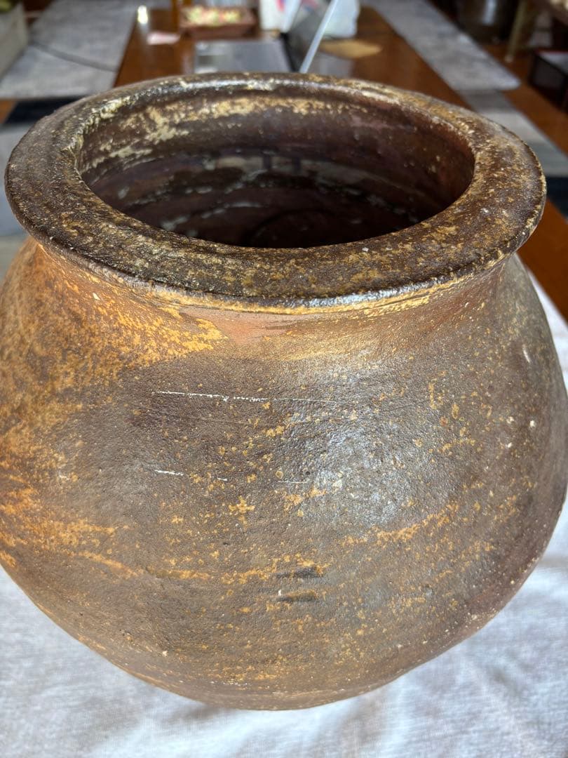 越前壺　甕　古壺甕　骨董品　アンティーク置物