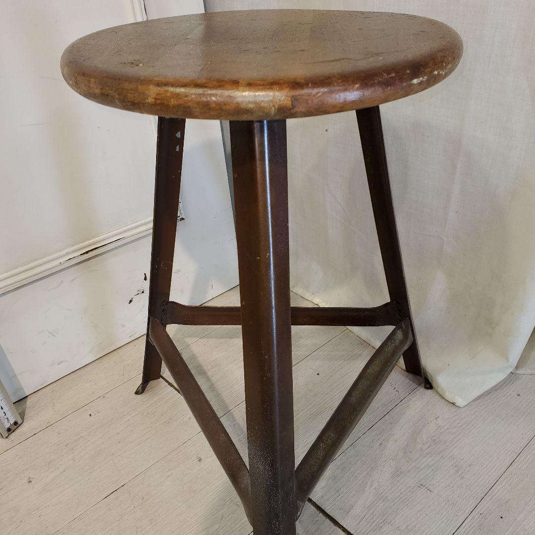 アンティーク　丸椅子　英国ヴィンテージ　スツール