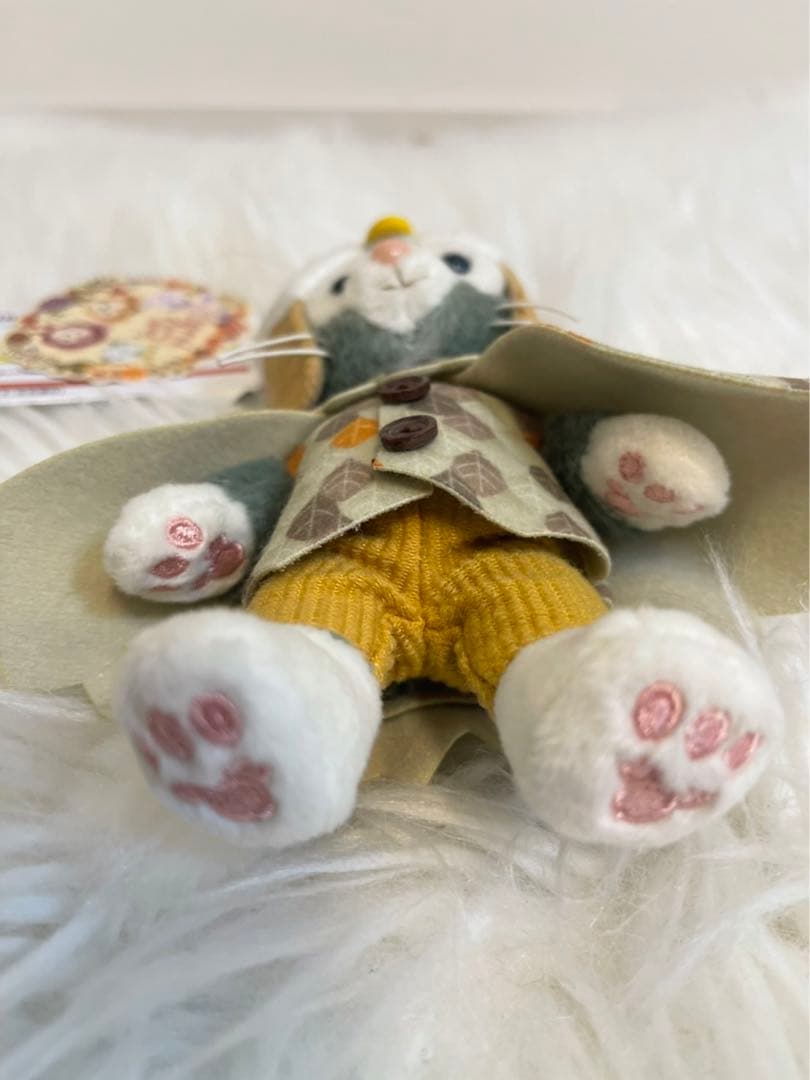 タグ付き ジェラトーニ ぬいぐるみバッジ 秋のぼうけん ハロウィン ふくろう