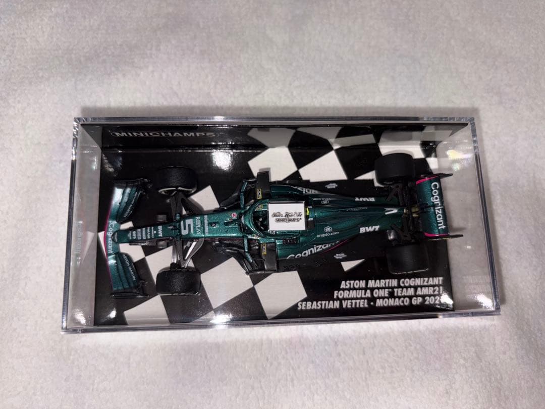ミニチャンプス　1/43 S.ベッテル 2021 モナコGP