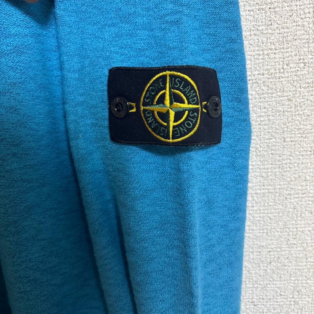 Stone  ストーンアイランド青 ジップアップパーカー