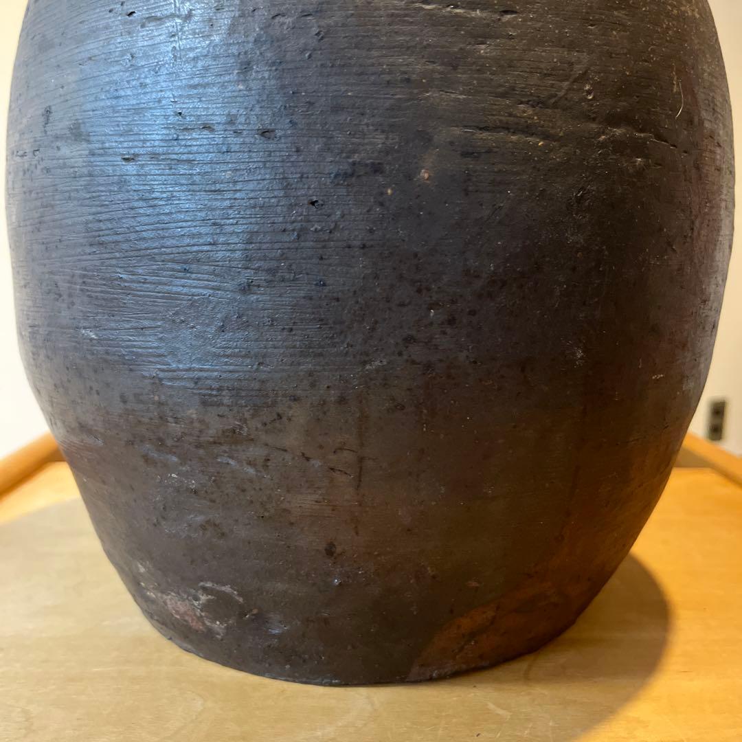 稀少 種子島 能野焼き 能野焼 雲助壺 壺 陶芸 陶器 民藝 民芸 骨董 骨董品