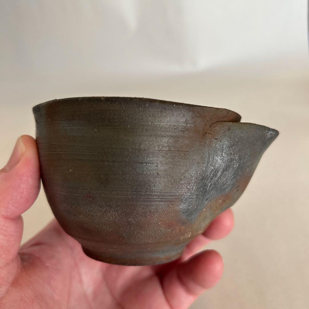 『値引き』【珍しい】備前焼　人間国宝　藤原啓　作　宝瓶　急須