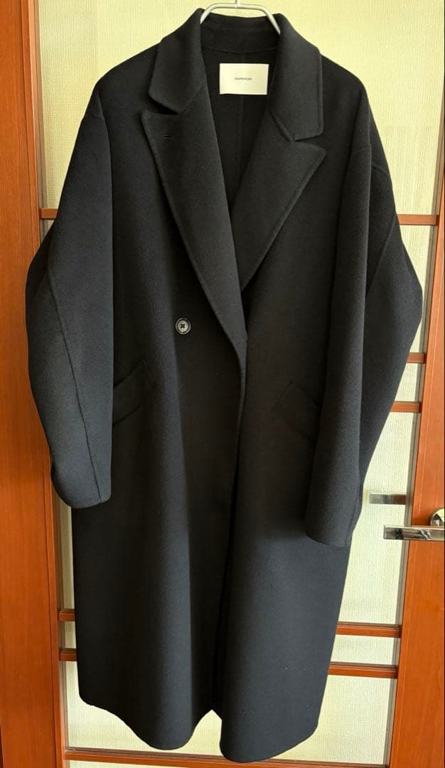 【新品未使用】25.12.22購入FRAMeWORK ダブルブレストコート 38