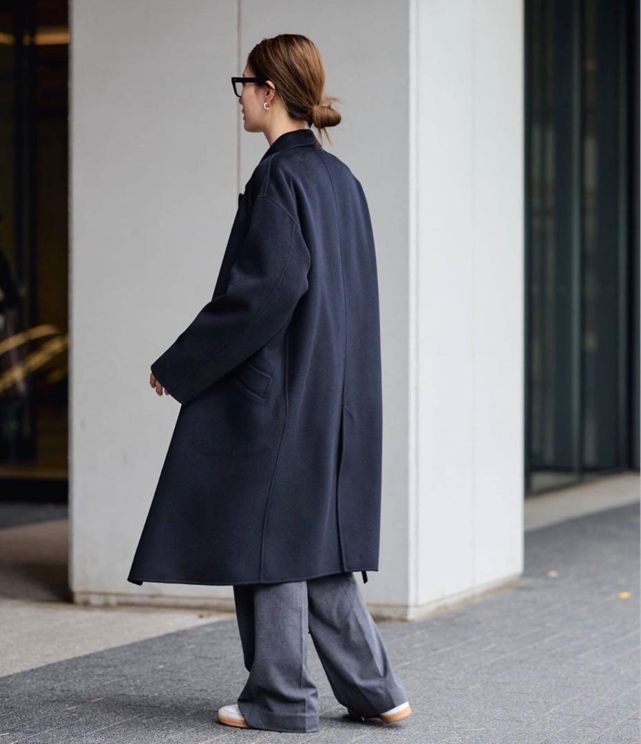 【新品未使用】25.12.22購入FRAMeWORK ダブルブレストコート 38