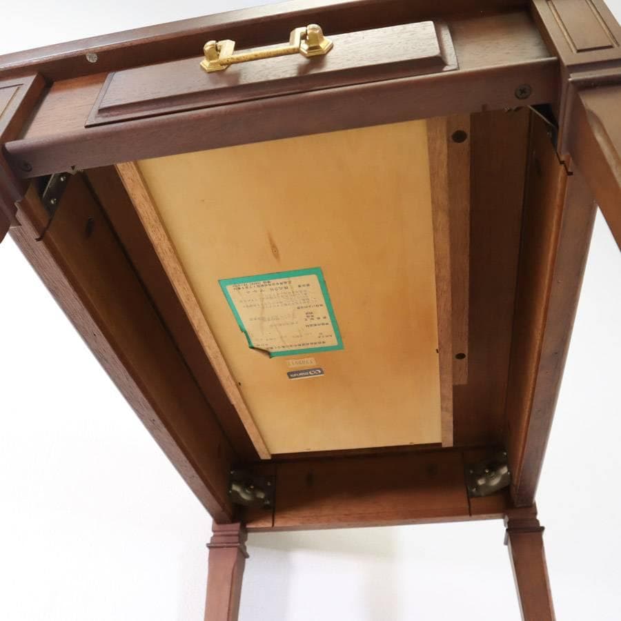 マルニ木工 地中海 サイドテーブル 引き出し付き アンティーク調 高級家具