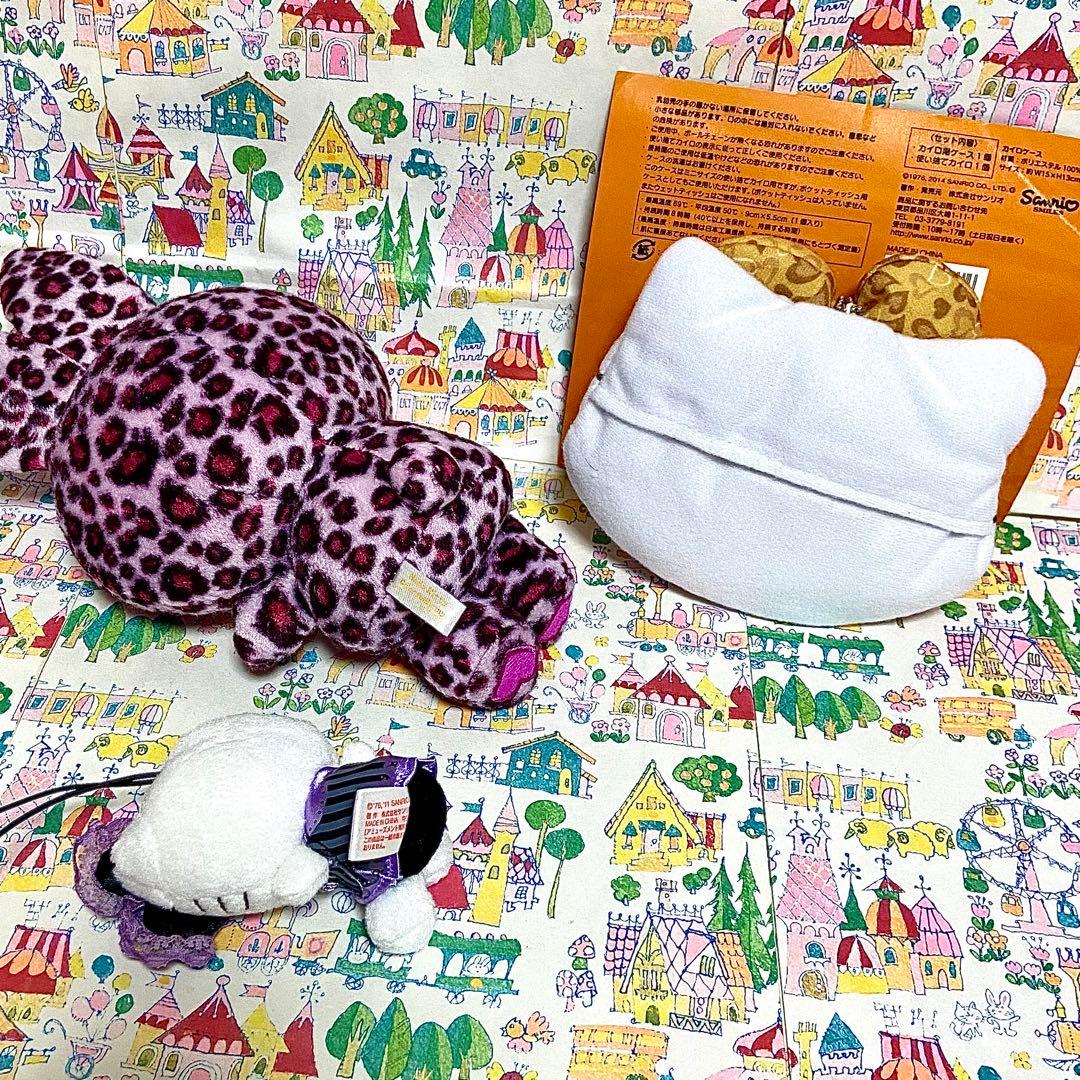 サンリオ ハローキティ まとめ売り レオパード ぬいぐるみ ご当地 ストラップ他