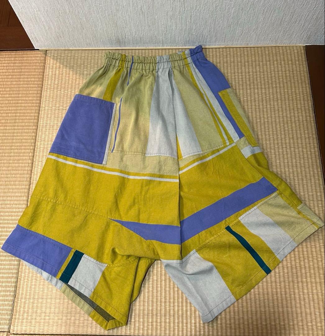 tamaki niime コットン　タルンパンツ　ショート　　サルエル風パンツ