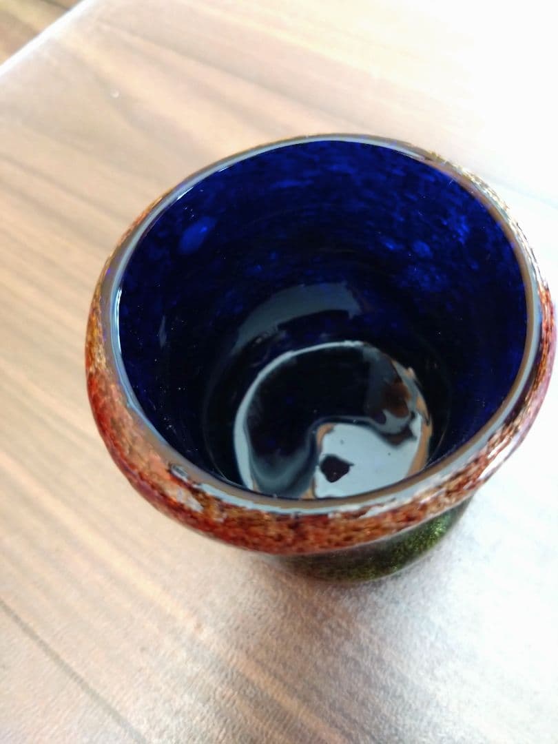 【稲嶺盛吉】琉球ガラス　グラス1点