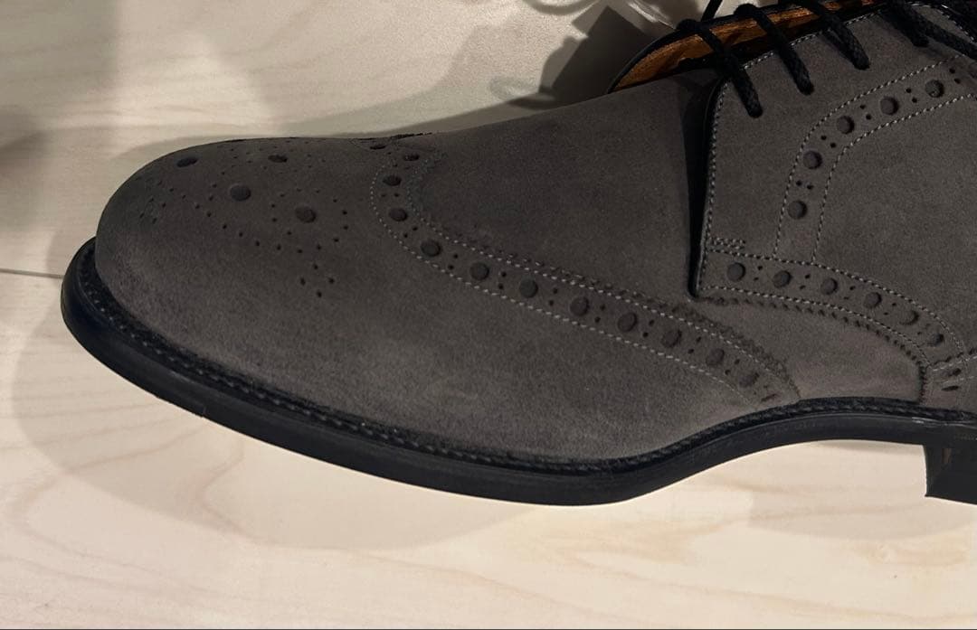 未使用品　スコッチグレイン 27.0cm EEE グレー　ウィングチップ