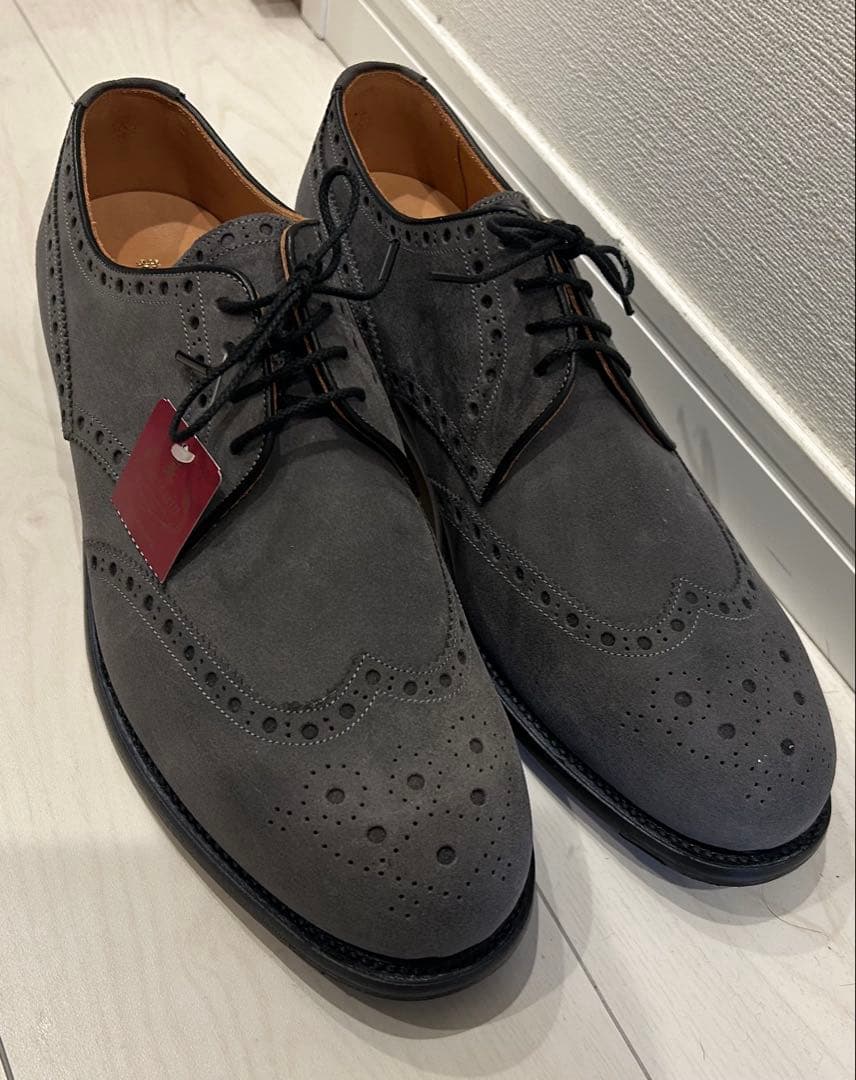 未使用品　スコッチグレイン 27.0cm EEE グレー　ウィングチップ