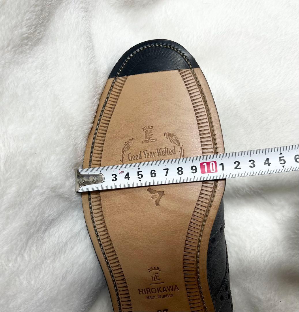 未使用品　スコッチグレイン 27.0cm EEE グレー　ウィングチップ