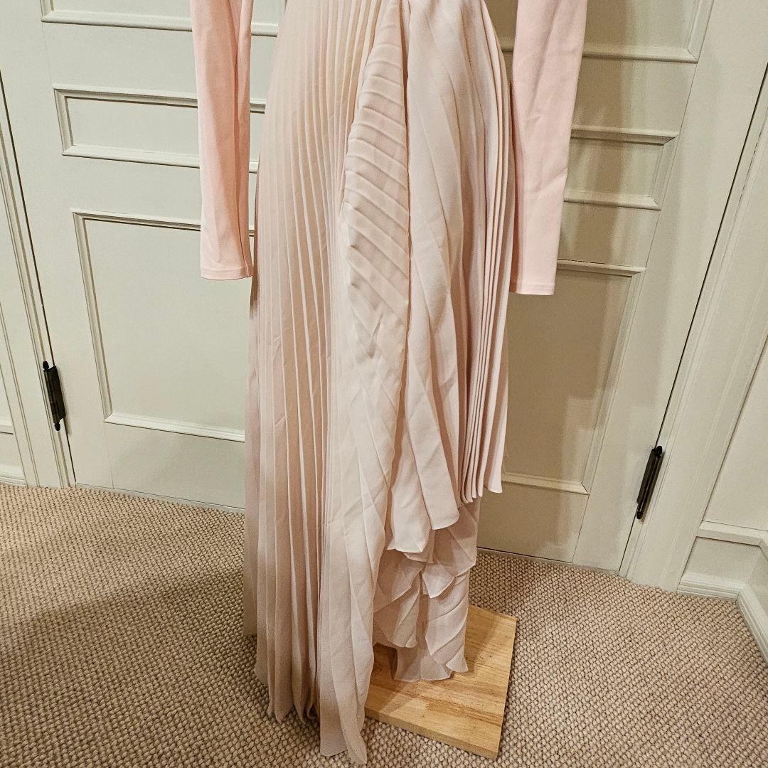 A WAKE MODE ピンク ロングドレス 新品タグ付き美品❗