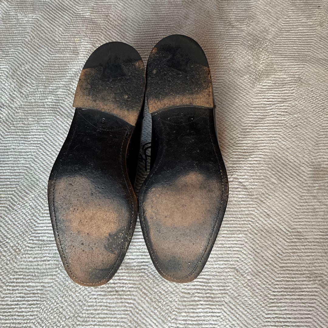 ユナイテッドアローズブラックレザー ドレスシューズ Uチップ