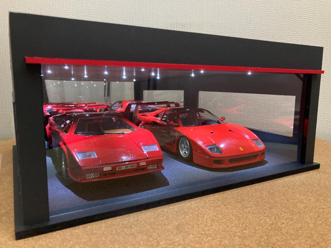 ミニカー用ジオラマ：1/18(1/24)ショールームタイプガレージ／週末SALE