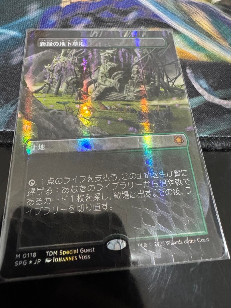 ドラゴンスケイルfoil 新緑の地下墓地 1枚 日本語