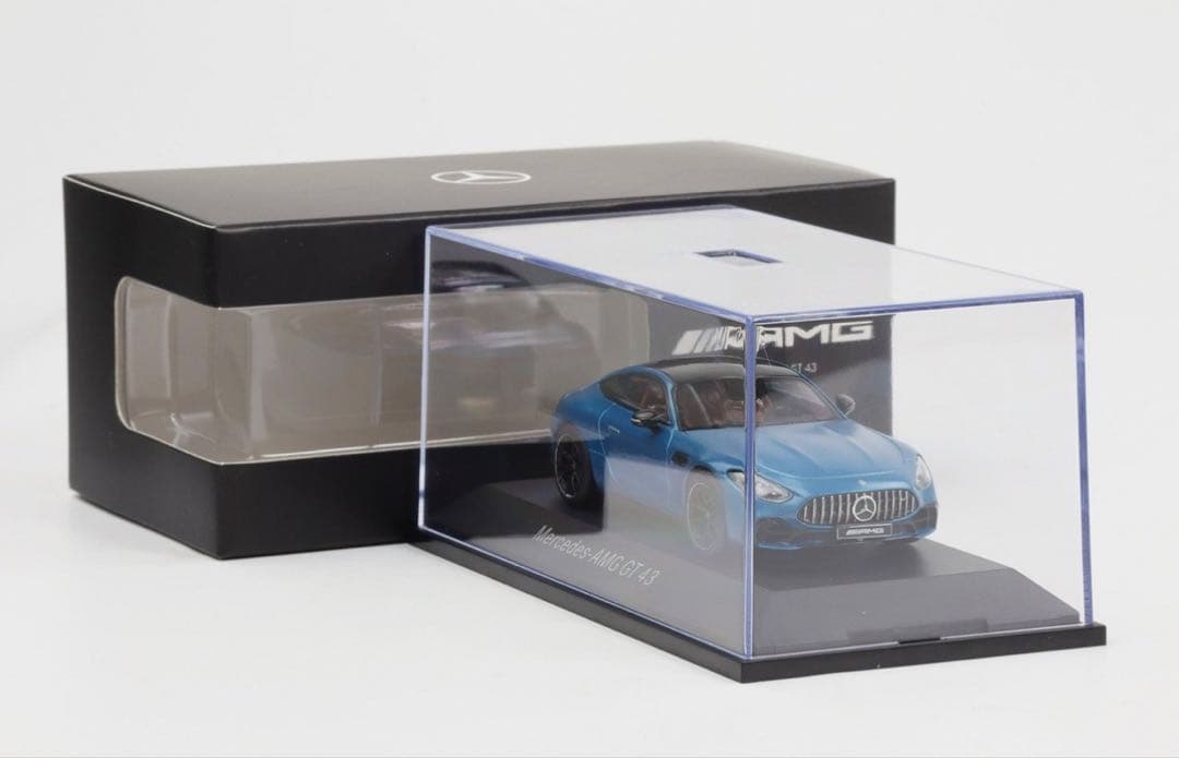新品 1/43 メルセデス純正 iscale メルセデス AMG GT43 ブル