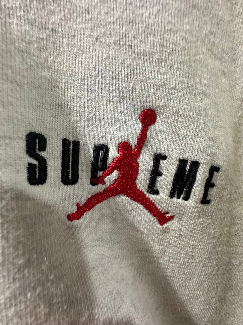 SUPREME JORDAN パーカー グレー Ｍ