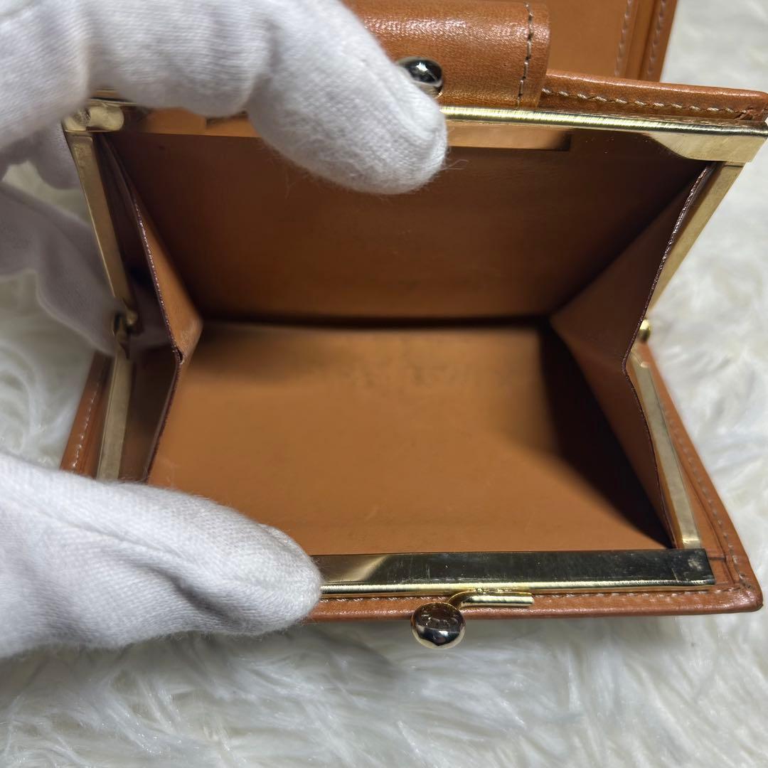 ✨美品✨CELINE 二つ折り財布 ブラウンレザー